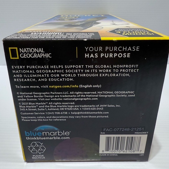 NATIONAL GEOGRAPHIC Stem Power Rocket 20 Launches Per Charge 200Ft 3 Flight Mode - Picture 7 of 8